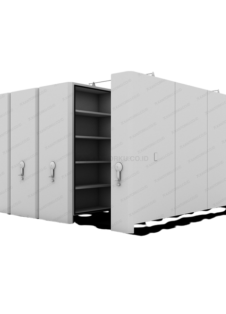 Forte Mobile File TR6 sistem penyimpanan arsip mekanis modern efisien dan hemat ruang - Tersedia di Kantorku.co.id