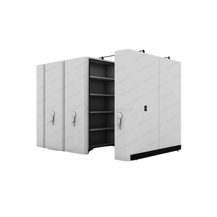 Forte Mobile File TW6 sistem penyimpanan arsip mekanis dengan desain efisien dan kapasitas besar - Tersedia di Kantorku.co.id