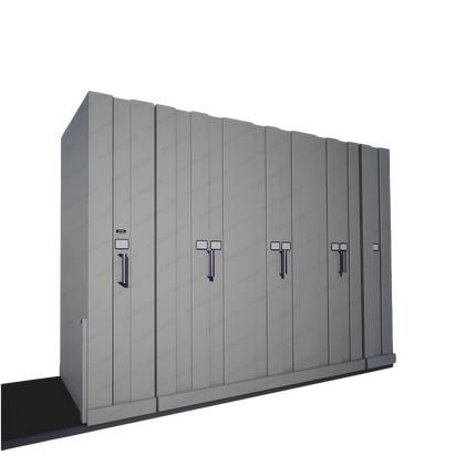 Mobile File Storage Elite MF100-5B-40C berbahan baja dengan powder coating anti karat – kantorkudotcodotid