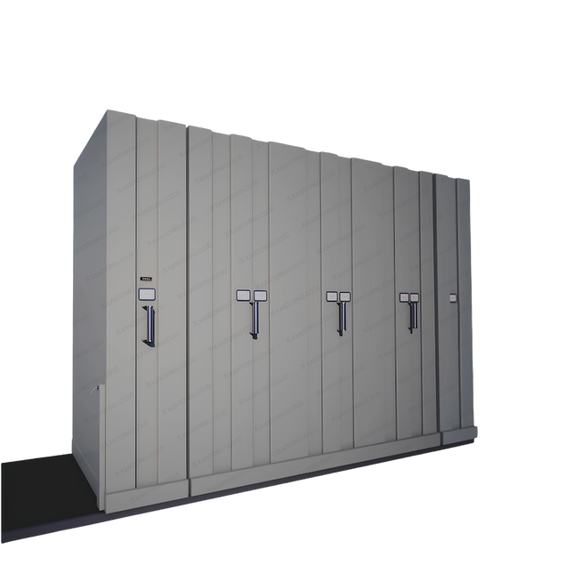 Mobile File Storage Elite MF100-5B-40C berbahan baja dengan powder coating anti karat – kantorkudotcodotid