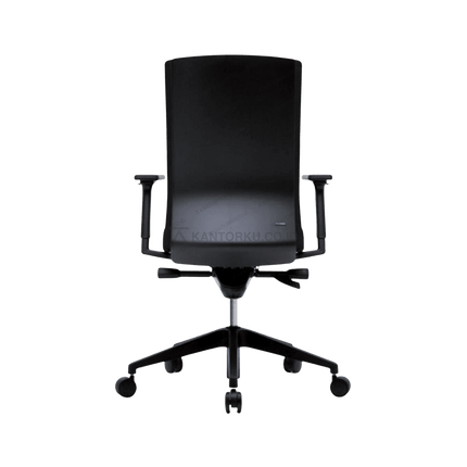 Kursi kantor FIRM dengan sandaran ergonomis dan rangka nylon kokoh. Tersedia di Kantorku.co.id.