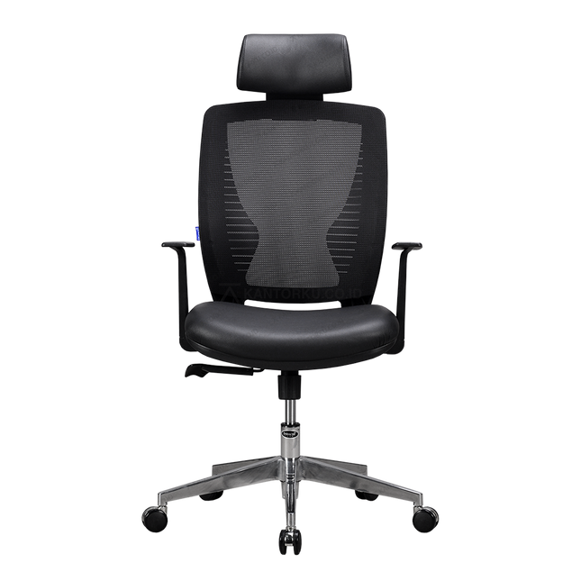kursi direktur Indachi Montana I AL ergonomis kaki aluminium premium