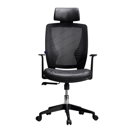 Kursi Direktur Indachi Montana I dengan sandaran kepala dan sandaran lengan kantorku.co.id