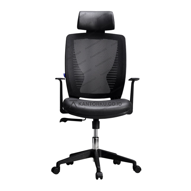 Kursi Direktur Indachi Montana I dengan sandaran kepala dan sandaran lengan kantorku.co.id