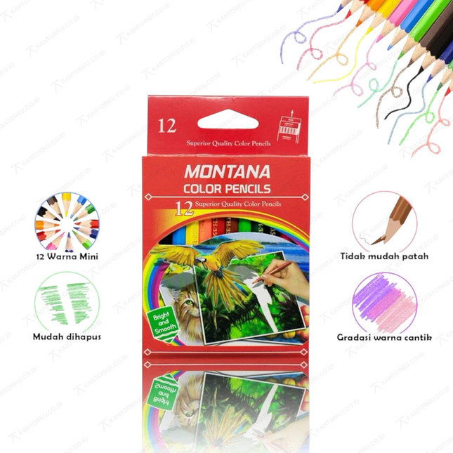 Pensil warna Montana Color Pencils untuk menggambar dan mewarnai