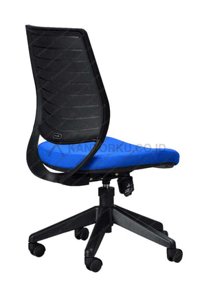 Kursi Kantor Ergonomis - Kursi Kerja desain Minimalis - Kursi Staff - Kursi Karyawan - kursi dengan roda , tanpa sandaran lengan, dan hidrolik  - kursi desain Minimalis murah - Savello - KANTORKU