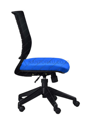 Kursi Kantor Ergonomis - Kursi Kerja desain Minimalis - Kursi Staff - Kursi Karyawan - kursi dengan roda , tanpa sandaran lengan, dan hidrolik  - kursi desain Minimalis murah - Savello - KANTORKU