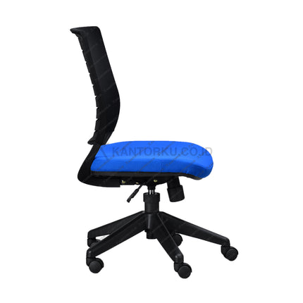 Kursi Kantor Ergonomis - Kursi Kerja desain Minimalis - Kursi Staff - Kursi Karyawan - kursi dengan roda , tanpa sandaran lengan, dan hidrolik  - kursi desain Minimalis murah - Savello - KANTORKU