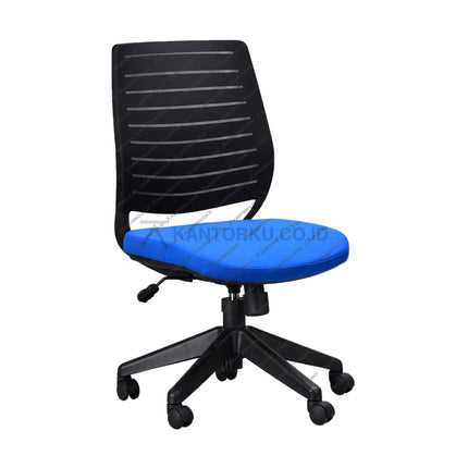 Kursi Kantor Ergonomis - Kursi Kerja desain Minimalis - Kursi Staff - Kursi Karyawan - kursi dengan roda , tanpa sandaran lengan, dan hidrolik  - kursi desain Minimalis murah - Savello - KANTORKU