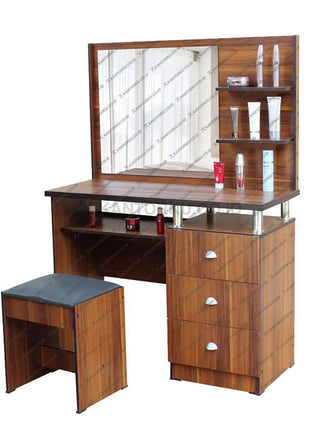 Meja rias modern dilengkapi kursi dan tempat make up – KANTORKU.CO.ID