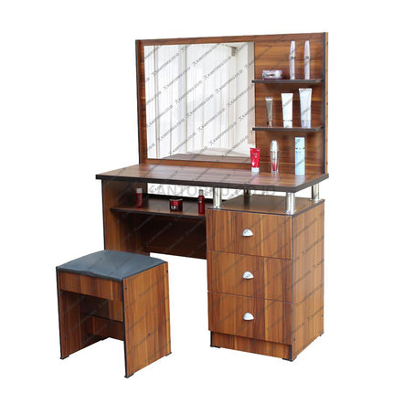Meja rias modern dilengkapi kursi dan tempat make up – KANTORKU.CO.ID