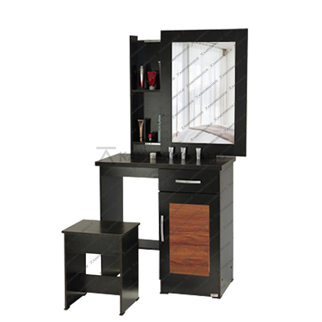 Meja rias LUNAR MR 530 minimalis modern dengan cermin – KANTORKU