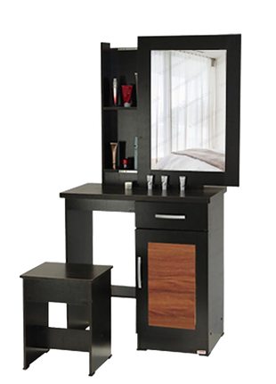 Meja Rias LUNAR MR 530 Minimalis modern dengan cermin besar