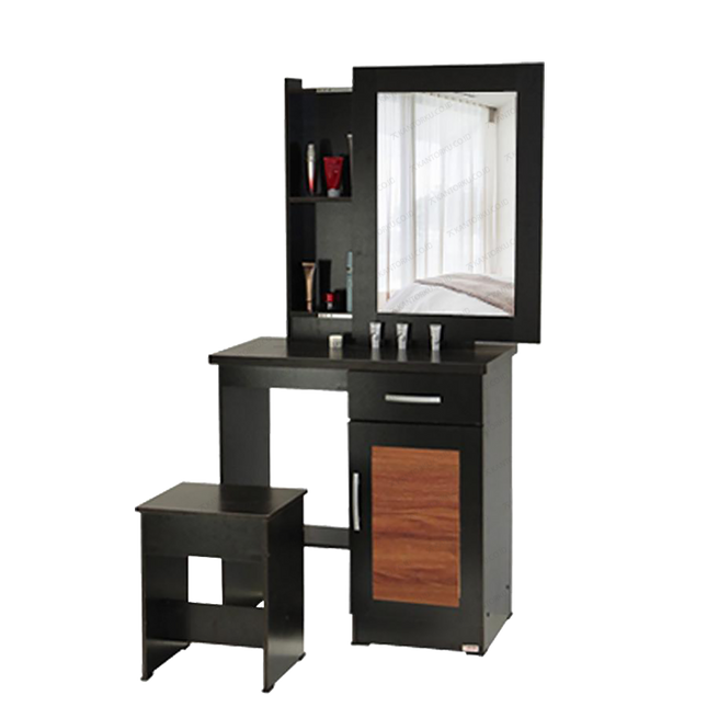 Meja Rias LUNAR MR 530 Minimalis modern dengan cermin besar