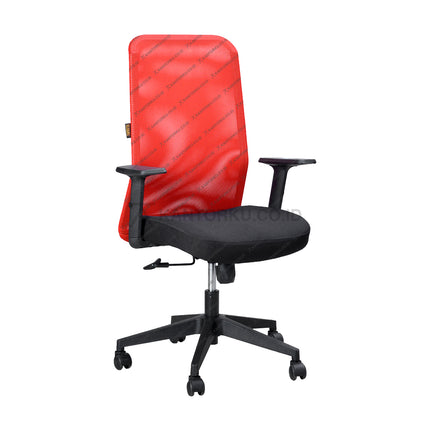 Kursi Kerja ergonomis kursi staff desain Minimalis dengan sandaran dan roda - subaru - KANTORKU