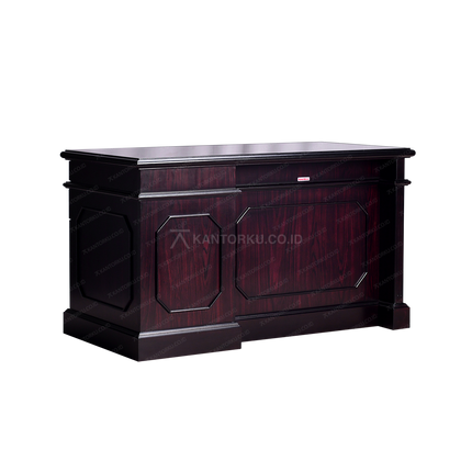 Meja Horse Metal warna natural dengan desain modern – kantorku