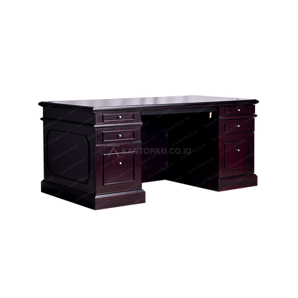 Meja kantor Horse Metal dengan tiga laci penyimpanan – kantorku.co.id