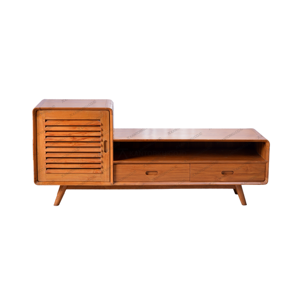 Meja TV Minimalis OLIV Amanda Kayu Jati | TV Stand