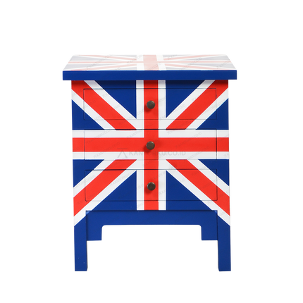 Nakas Retro Union Jack Motif bendera Inggris ikonik untuk interior