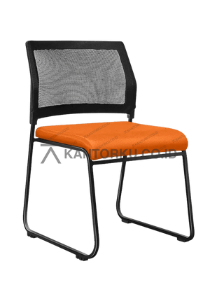 Kursi minimalis Neo Chitose dengan desain cantilever/sled base stabil dan ramping kantorku.co.id