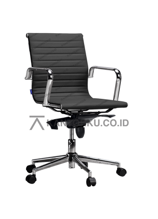 Kursi kantor Indachi Nest II CR HDT dengan kaki chrome elegan – kantorku.co.id