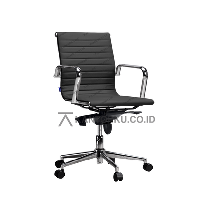 Kursi kantor Indachi Nest II CR HDT dengan kaki chrome elegan – kantorku.co.id