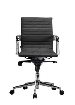 Kursi kantor Indachi Nest II CR HDT dengan kaki chrome elegan – kantorku