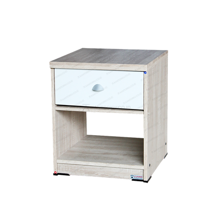 Meja Samping Ranjang LUNAR NK501 Oak Particle board kokoh berkualitas