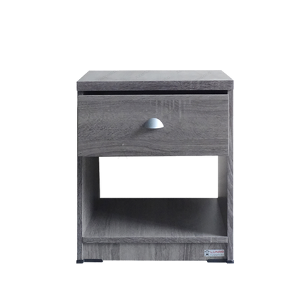 Meja Samping Ranjang LUNAR NK501 Oak Sistem knockdown mudah dirakit
