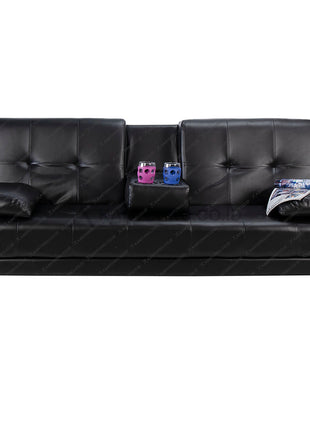 Sofabed Modena by Oliv desain modern multifungsi dengan kulit sintetis elegan — kantorku
