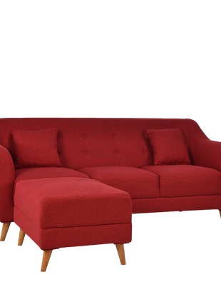 sofa sudut L jakarta warna lembut minimalis modern Tersedia di Kantorku