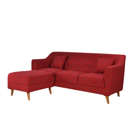 Sofa L Rose elegan berbentuk L dengan material lembut dan desain ergonomis — kantorkudotcodotid