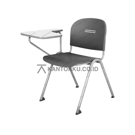 Kursi lipat Chitose Olive ALM dengan meja tulis lipat ergonomis – kantorku.co.id