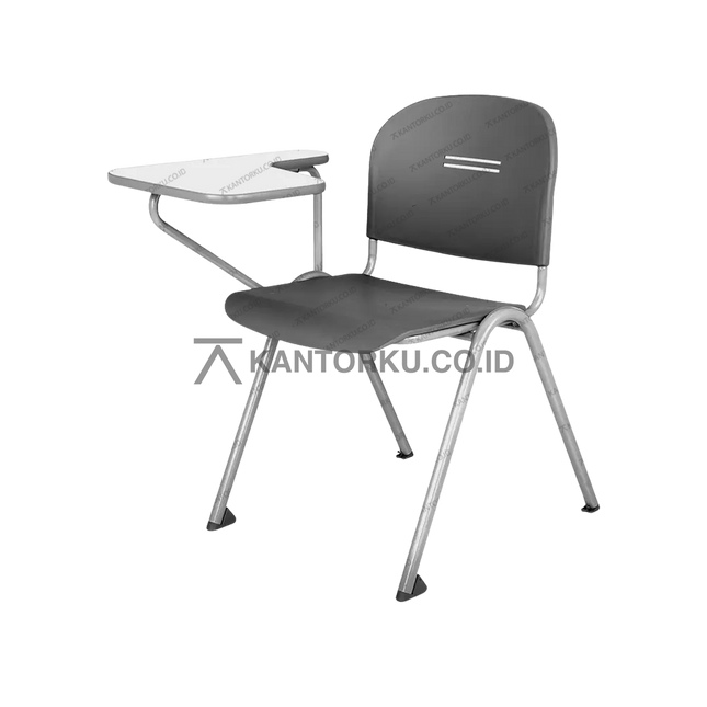 Kursi lipat Chitose Olive ALM dengan meja tulis lipat ergonomis – kantorku.co.id