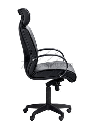 Savello Onyx HC kursi eksekutif ergonomis dengan mekanisme heavy duty tilting control dan struktur kokoh untuk stabilitas sempurna di Kantorku.