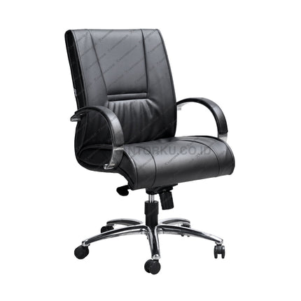 Kursi direktur Savello Onyx LCA premium dengan bahan oscar berkualitas tinggi, sandaran ergonomis, dan kontrol kemiringan heavy duty di kantorku.co.id.