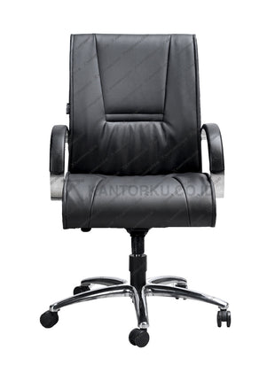Kursi Kantor Savello Onyx LKCA dengan desain elegan, fitur gaslift, dan mekanisme HDT kuat untuk kenyamanan dan profesionalitas kerja di Kantorku.