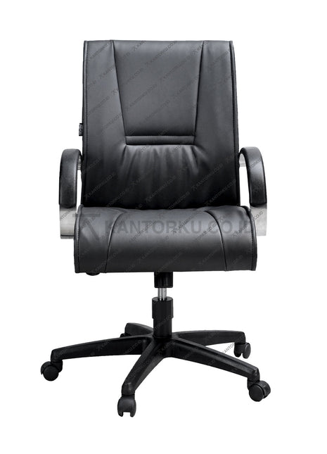 Savello Onyx L kursi manajer premium dengan struktur aluminium kuat dan desain ergonomis, menciptakan kenyamanan maksimal di Kantorku.