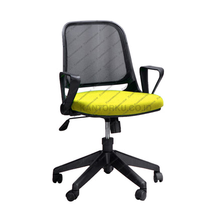 Kursi kerja staff Savello Optus GTO ergonomis dengan sistem gaslift presisi dan sirkulasi udara optimal berkat desain jaring di bagian belakang di Kantorku.