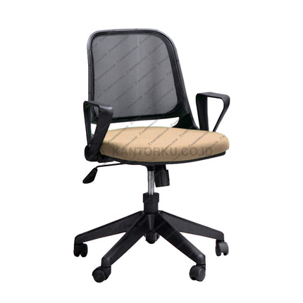 Kursi kerja Savello Optus GTO dengan sandaran jaring breathable, lengan lipat fleksibel, dan desain hemat ruang di kantorku.co.id.