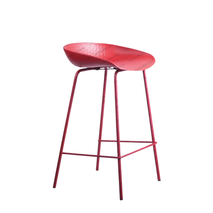 kursi plastik ergonomis highpoint dengan kaki besi kokoh — kantorku.co.id