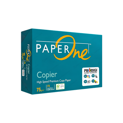 Kertas F4 75 gsm Paper One untuk mesin fotokopi berkecepatan tinggi