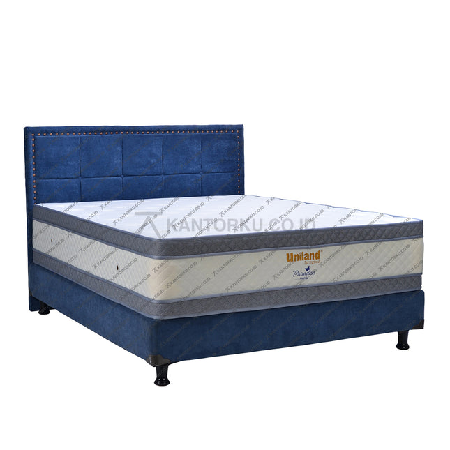Paradise Double Plushtop dengan divan setebal 22 cm dan kaki 10 cm KANTORKU