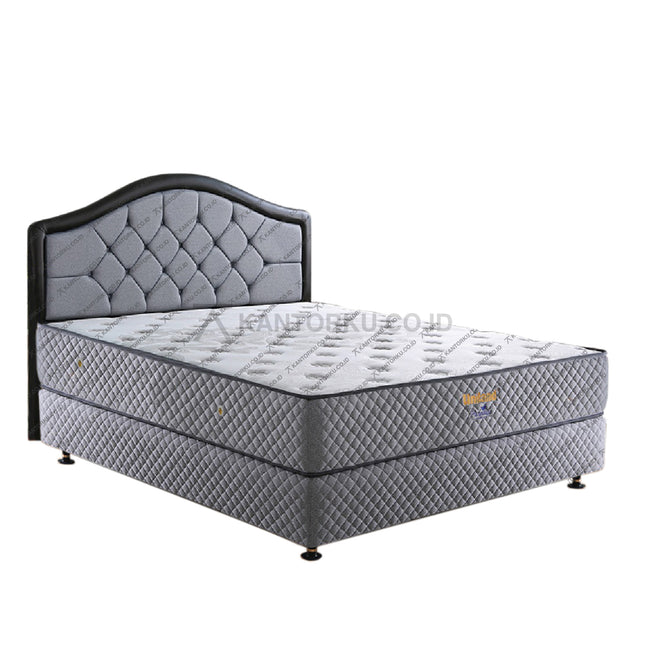 Springbed Paradise Fullset dengan kasur, divan, dan sandaran KANTORKU