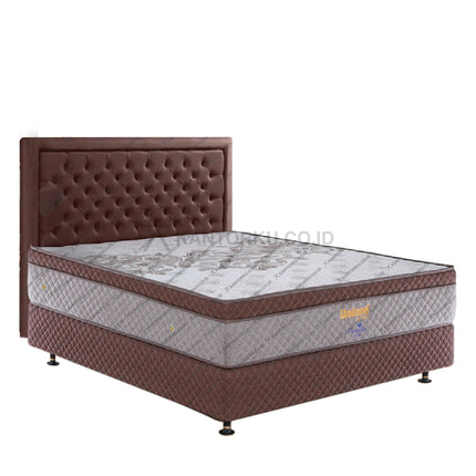 Divan Springbed Paradise Plushtop setebal 22 cm dengan kaki 10 cm KANTORKU