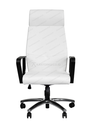 Kursi kantor Chairman PC 10010 A dengan kaki aluminium chrome kokoh Tersedia di Kantorku.co.id