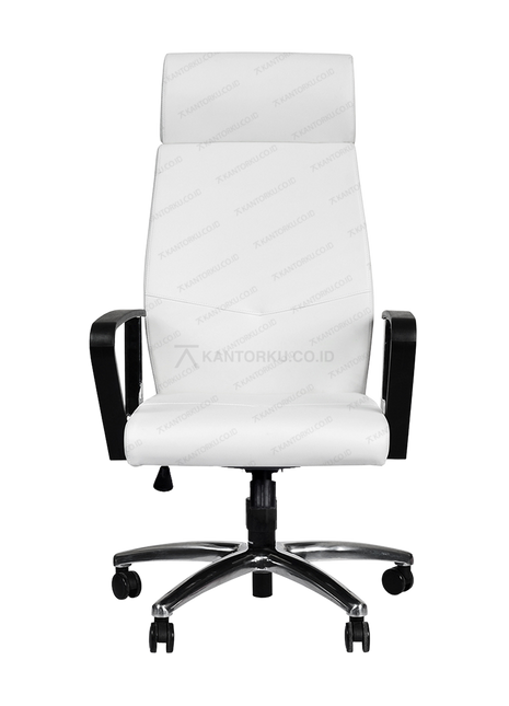 Kursi kantor Chairman PC 10010 A dengan kaki aluminium chrome kokoh Tersedia di Kantorku.co.id