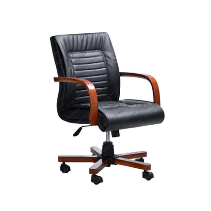 Kursi kantor Savello Platinum L bergaya klasik mewah dengan detail jahitan presisi dan fitur hidrolik kuat di kantorku.co.id.