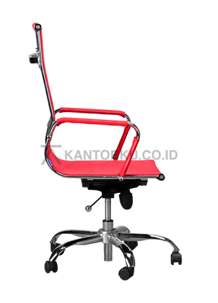 Kursi Indachi Presti I CR TC dengan armrest chrome elegan kantorku.co.id