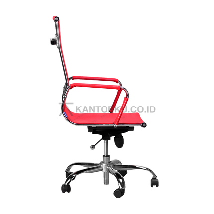 Kursi Indachi Presti I CR TC dengan armrest chrome elegan kantorku.co.id
